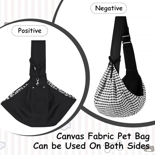 Hundetasche,Tragetasche Hund,Hundetragetasche,Tragetuch Hund,Hundetragetuch,Hundetasche zum Umhängen, (Gewicht Nicht Mehr Als 7.5 kg),Geeignet für Kleine Hunde und Katzen,Schwarz