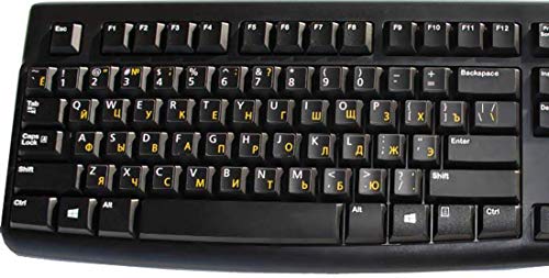 Pegatinas de teclado ruso-inglés para laptop PC miniatura 3