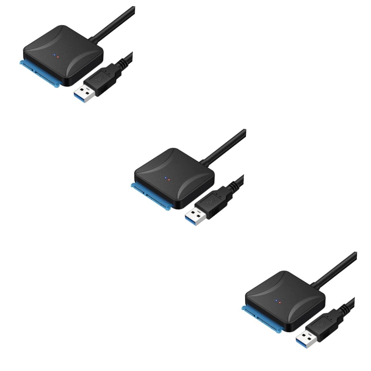 jojofuny Adattatore Convertitore Usb Da 3 Pezzi Per Disco Rigido Esterno A Cavo Usb 30 Per Trasferimento Dati Ssd/adattatore Per Backup E Archiviazione