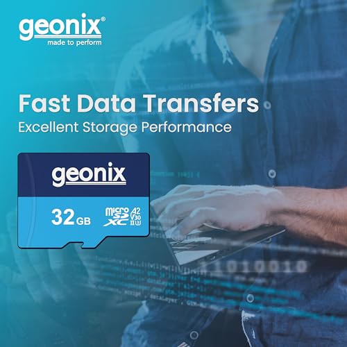 Image of Geonix 32GB Micro SD, 150MB /s Read, 70MB /s Write, Memory Card, 5 Years Warranty