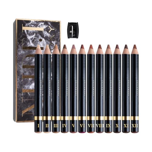 Smudgeproof Eye Pen Kit – Durable Eyeliner Pencil, Sweatproof Brow Shaper | Matte Makeup Stick, Wooden Applicator Crayon for Beauticians, Salon Stylists, Facial Contour Design for Everyday