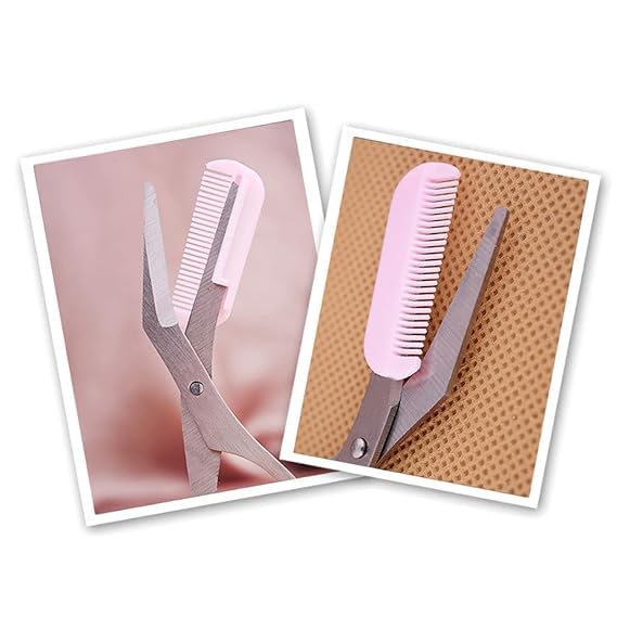 Image of Women Mini Brow Class Easy-to-use Eyebrow Trimmer with Comb Cutting Scissors