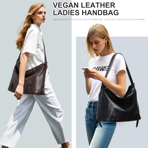 Hobo Bags for Women,Fashion Vegan Leather Hobo Purse and Ladies Medium Crossbody Handbags Satchel Bags for Travel3