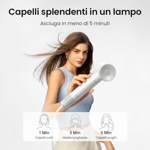 Laifen SWIFT SE Lite phon per capelli Glossy white 1 pz - 5