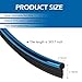 Hugwits Car Interior Trim Strips, 33ft Automotive Door Dashboard Decorative Trim, Self-Adhesive Door Edge Trim with Installing Tool, Universal for Most Cars (Blue)