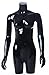 Headless Female Gloss Black Mannequin Torso