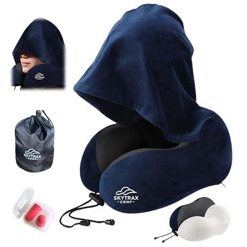 Travel Pillow with Extra Large Hood
