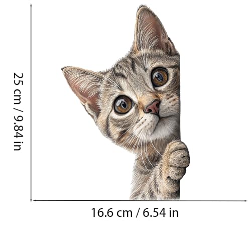Vinilo Decorativo Gato Divertido para Puerta y Ventana miniatura 4