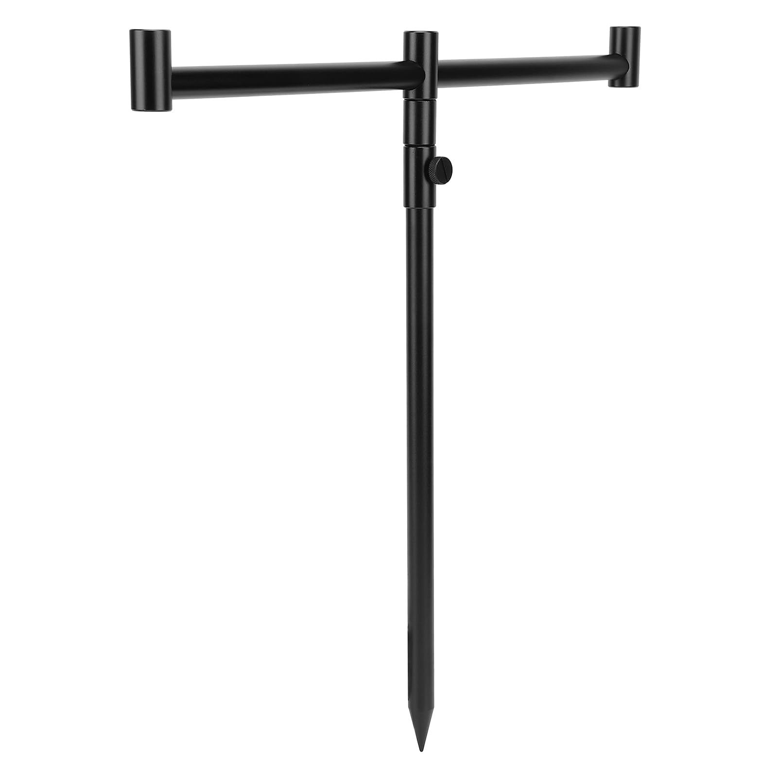 Angelrutenständer aus Aluminiumlegierung, tragbar und stabil, mit M3/8-Gewinde, 2-teiliger Verstellbarer Angelrutenhalter für den Boden