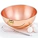 12 Inch. Diameter Solid Copper Beating Bowl, 5 Quart