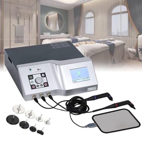 BCBKD Máquina De Diatermia para Terapia INDIBO 448K Deep Care, Máquina De Terapia Corporal De Diatermia Cap/Res/RF, con 8 Cabezales De Trabajo/1 Placa Negativa, para Todo El Cuerpo