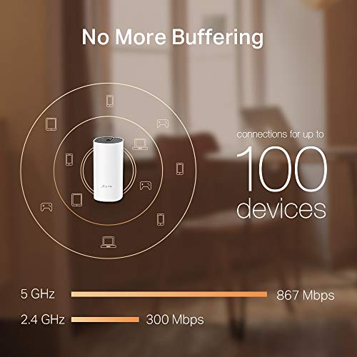 Deco M4 Whole Home Mesh Wi-Fi System, Up to 4000 sq ft Coverage, Qualcomm CPU, Dual-Band AC1200 with Gigabit Ports, Compatible with Amazon Echo/Alexa, Parent Control, Pack of 3 - Powerline - Immagine 2