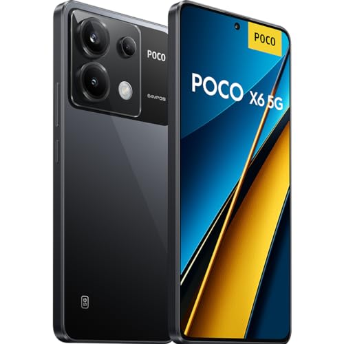 POCO X6 5G - 12/256 GB, 120 Hz AMOLED, 64 MP kamera, svart