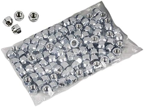 Green Flag 普通車用 スチールメッキナット P1.5 全長16mm 貫通タイプ 100個入 HEX21 M12×P1.5-