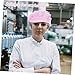 Zerodeko Anti-Static Working Hat Breathable Mesh Cap Ear Protection for Electronics and Pharmaceutical Industries Unisex Safety Hat for Dust and Contamination Prevention Pink