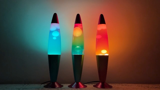 Image of 16 Inch Blue Liquid Motion Lamp, 2 Bulbs, Blue Lamp Night Light, Relaxing and Soothing Light Home Decor Living Room Office Bedroom Lamp, Christmas Birthday Present