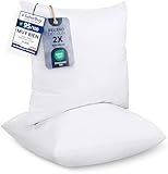 Utopia Bedding Relleno de Cojín 40 x 40 cm (2 Unidades),Almohadas de Sofá (Blanco)