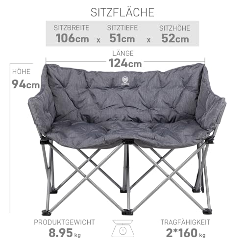 campingstuhl übergewicht Komfortabler EVER ADVANCED Campingstuhl: Tragbar bis 150 kg