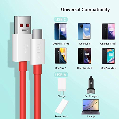 Image of Siwi 80W Type-C USB Cable for Infinix GT 20 Pro 5G Charging Cable Original Like Fast Charger Cable | Dash Warp Dart Flash Super Vooc Data Cable (6.5 Amp, 1 Meter, TCRV10, Red)