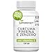 Curcuma Piperina Plus Zenzero Vitamina C-130 cpr-Altissimo Dosaggio Naturale Di...