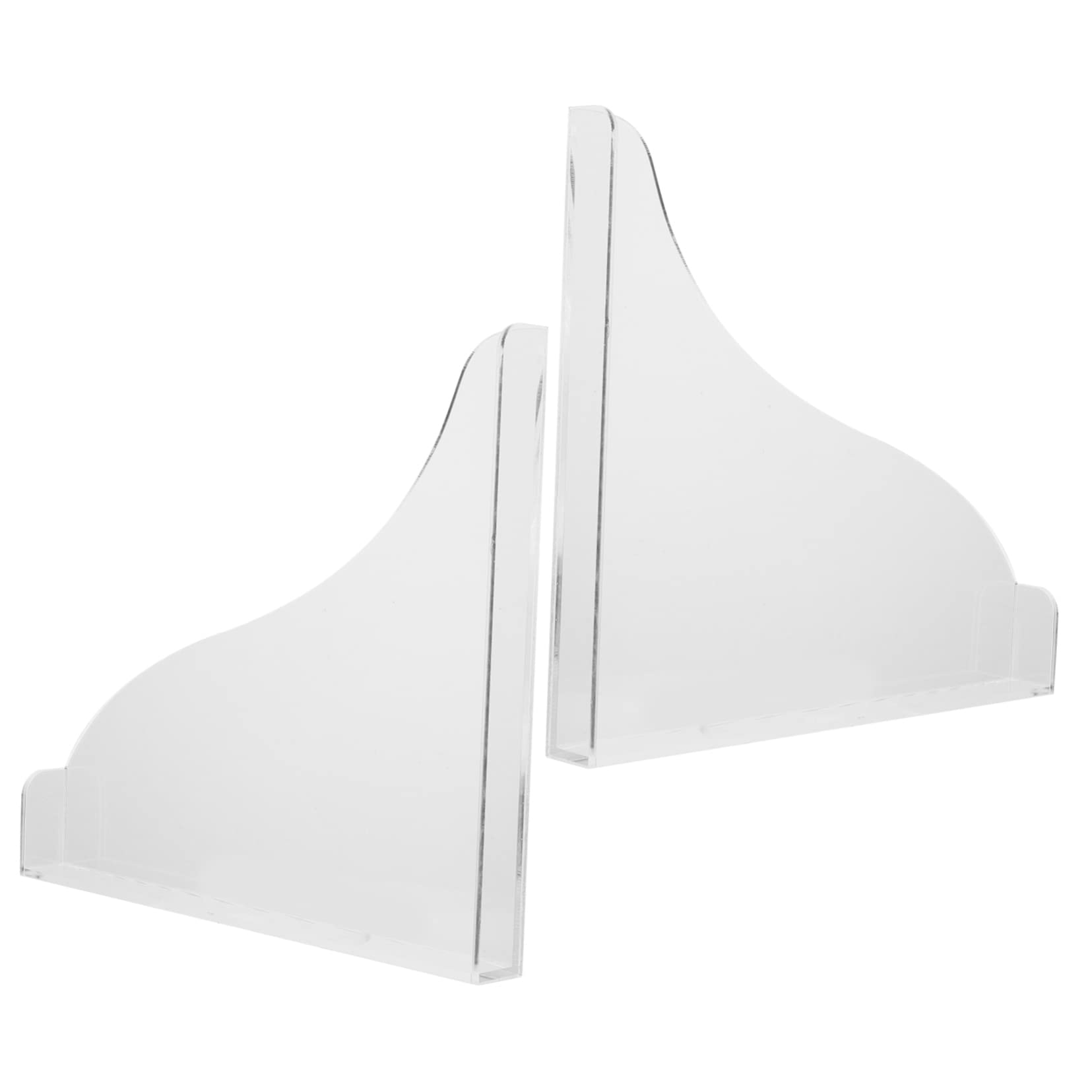 Luxshiny 1Set Acrylic Bathtub Splash Guards Corner Water Shields with Clips Tape Prevents Slipping for Home Hotel Bathrooms Smooth Design for Easy Installation