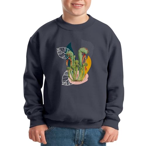 Sweatshirt enfant Drosera fleur tropicale pull exotique jungle - 2