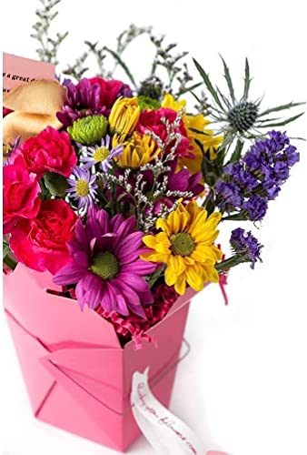 Lucky You Flowers PP Pretty In Pink Fresh Cut Live Flowers Arranged In A Takeout Container thumb #3