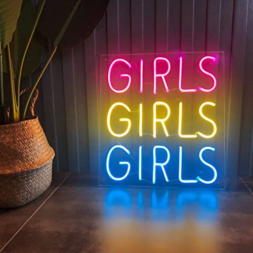 Image of Custom Neon Signs, Neon Sign Customizable for Wall Decor, Personalized Neon Sign for Wedding Birthday Party Gift Party Bar Game Room Home Business Shop Name Logo Neon Sign (3 Lines)