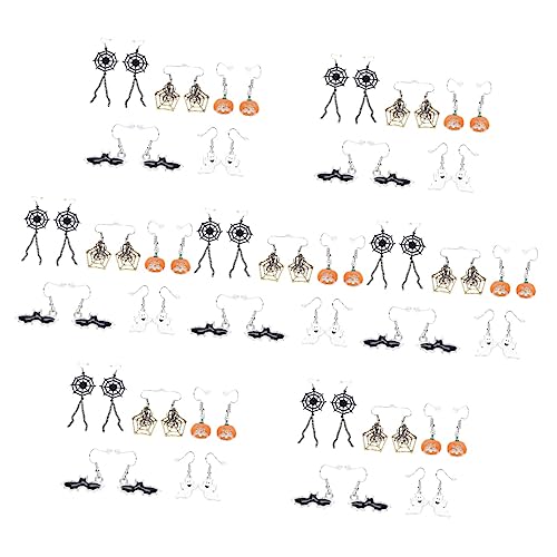 Boucles oreilles Halloween style élégant sécurisé pour oreilles sensibles de femmes