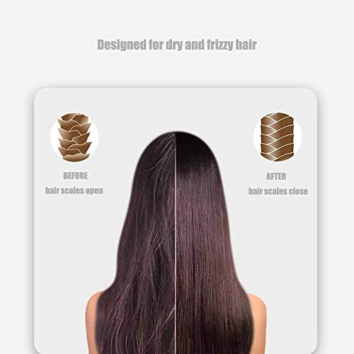 VinBee Paddle Hair Extension Brush Massage Hair Brush Professional Detangle Natural Bristle Cushion Nylon Brush Comb Oval Anti-static Beauty Works Hair Brush Black