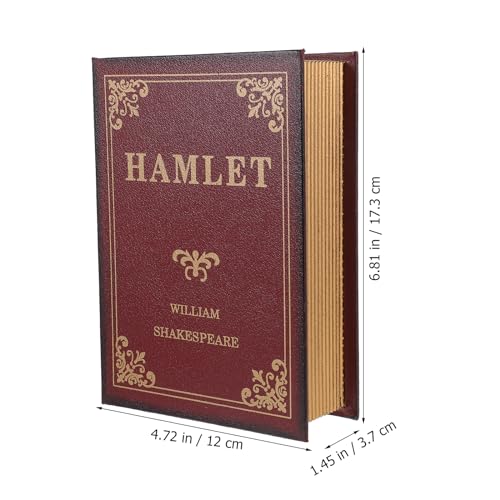 TOPPERFUN 1 PCS Fake Book Boxes, Decorative Storage Box Vintage Wooden Case - Image 2