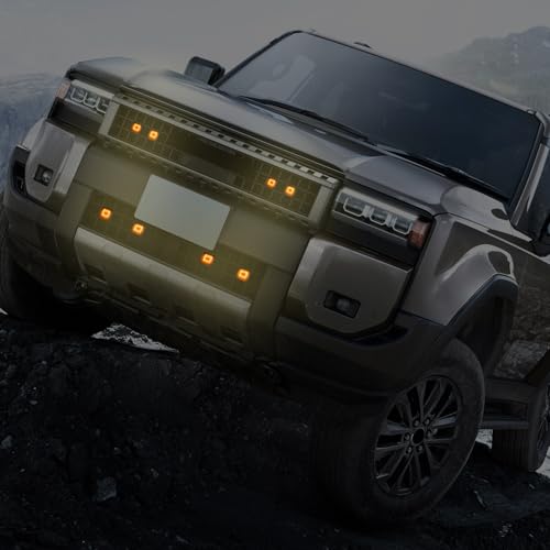 Image of HIGH FLYING for Toyota Land Cruiser Prado LC250 J250 Grille LED Light Amber Lighting Assembling Kit Car Accessories (Upper+Lower)