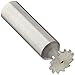 Whitney Tool 606254M42 Keyseat Milling Cutter, Style 110, 5/8" Cutting Diameter, 1/16" Cutting Width, M-42 Cobalt