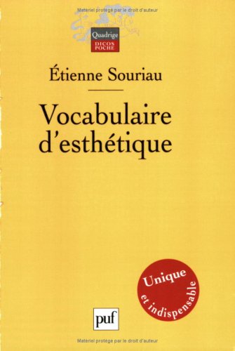 Télécharger Vocabulaire d'esthétique Francais PDF
