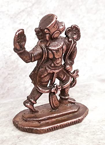 Image of Copper Idols, 1.5 inches, Copper Handmade Jai Veera Hanuman, 28Grams, Patina Antique Finish, Pack of 1 Piece