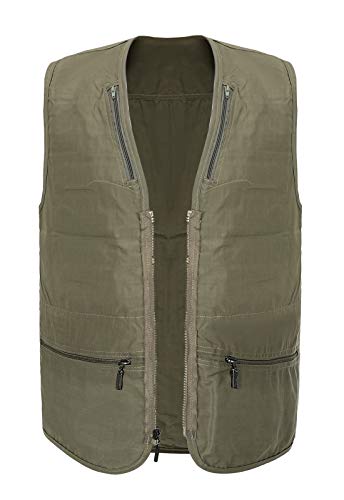 Mens Fishing Vest Multi Pocket Vests Safari Travel Photo Work Jacket Alive Outerwear4