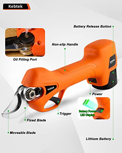 Image of Kebtek 25MM 16.8V Electric Pruning Shear YDN-B007 (Bare Tool Only)