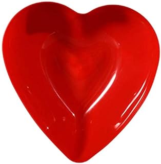 Red Valentine Heart-Shaped Deep Bowl