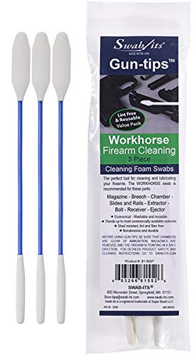 SWAB-ITS Made in The USA - 8" Double-Ended Workhorse Gun-Tips Firearm Cleaning Swabs: 81-5527 SWAB-ITS Made in The USA - 8" Double-Ended Workhorse Gun-Tips Firearm Cleaning Swabs: 81-5527