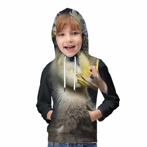 Sweat à capuche bébé avec adorable canard imprimé 3D tout doux