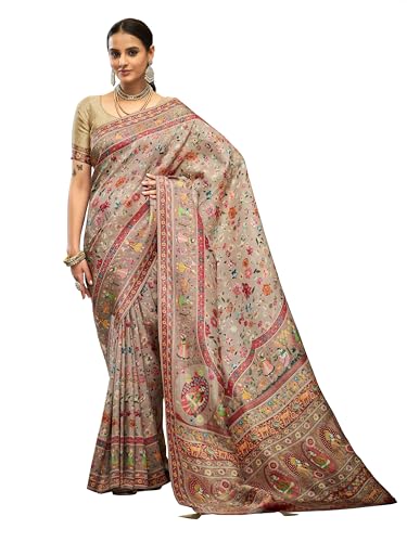 Image of SWORNOF Womens Kanjivaram Banarasi Silk Saree Kanchipuram Patola saree