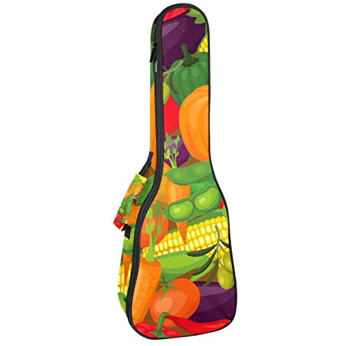 Housse pour ukulélé – Légumes colorés – Citrouille, maïs, pois, aubergine – 10 mm d’épaisseur – Rembourrage en éponge de… - Les Beatles, Paul McCartney, John Lennon, RIngo Starr, George Harrison Housse pour ukulélé - Légumes colorés - Citrouille, maïs, pois, aubergine - 10 mm d'épaisseur - Rembourrage en éponge de…