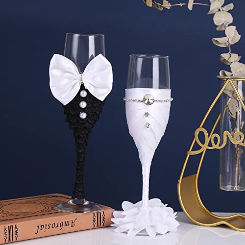 True Love Gift SUVELAM Wedding Champagne Glasses thumb #4