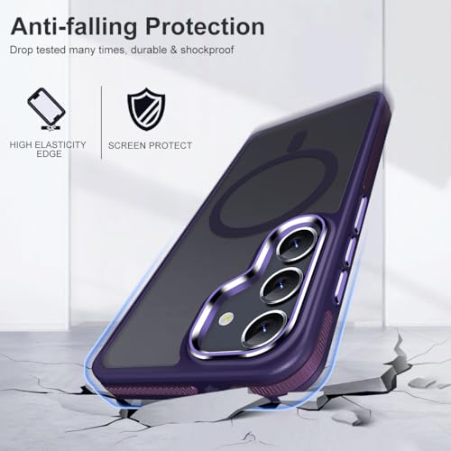 Image of MALEWOLF Magnetic Case for Samsung Galaxy S23 Fe, Slim Color Hybrid Cover
