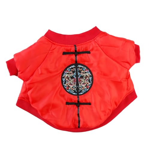Disfraz para perro estilo chino rojo talla L cálido miniatura 1