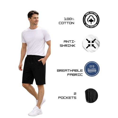 Image of KART BLACK Men's Regular Fit Shorts with Pocket|Casual Knit Shorts|Printed Shorts|Over Sized Shorts|(S,M,L,XL,XXL,3XL,4XL,5XL) Combo Pack of 3