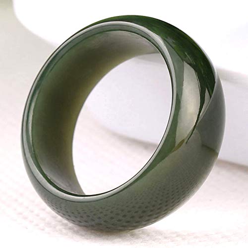 Bague jade vert noir naturel, le cadeau idéal mixte