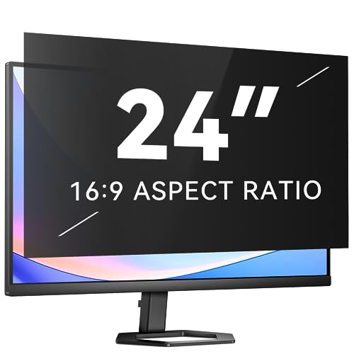 Mao Yeye 24 Inch Privacy Shield for 16:9 Widescreen Monitor | Anti Glare/Scratch Blue Light Protector Film
