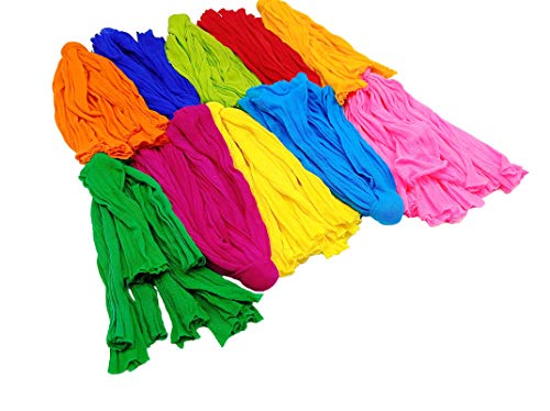 Image of 100 pcs Flower Making Stocking Material Tensile Nylon for Flower Making Accessory Handmade DIY Crafts Wedding Home Decoration, Multicolored - Length 6 inch