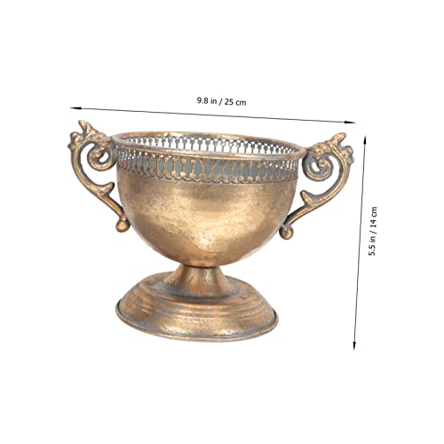 Biudeco YAEN3884PRWF659J0194C Vintage Flowerpot Moroccan Urn Planter Outdoor Flower Pots Gold Vases thumb #2